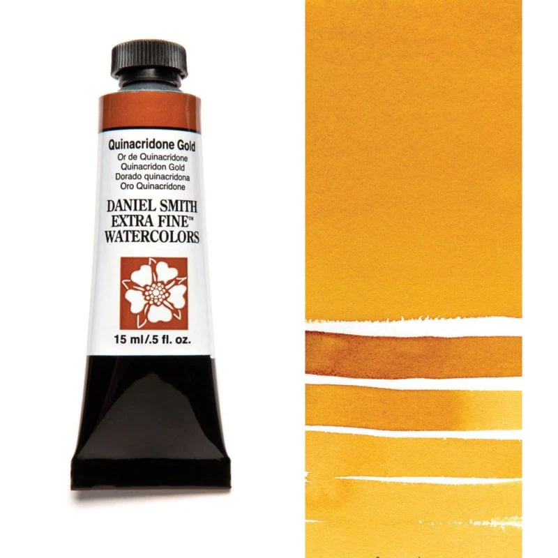 Daniel Smith Extra Fine Watercolor - Quinacridone Gold (PO48, PY150) 15 ml