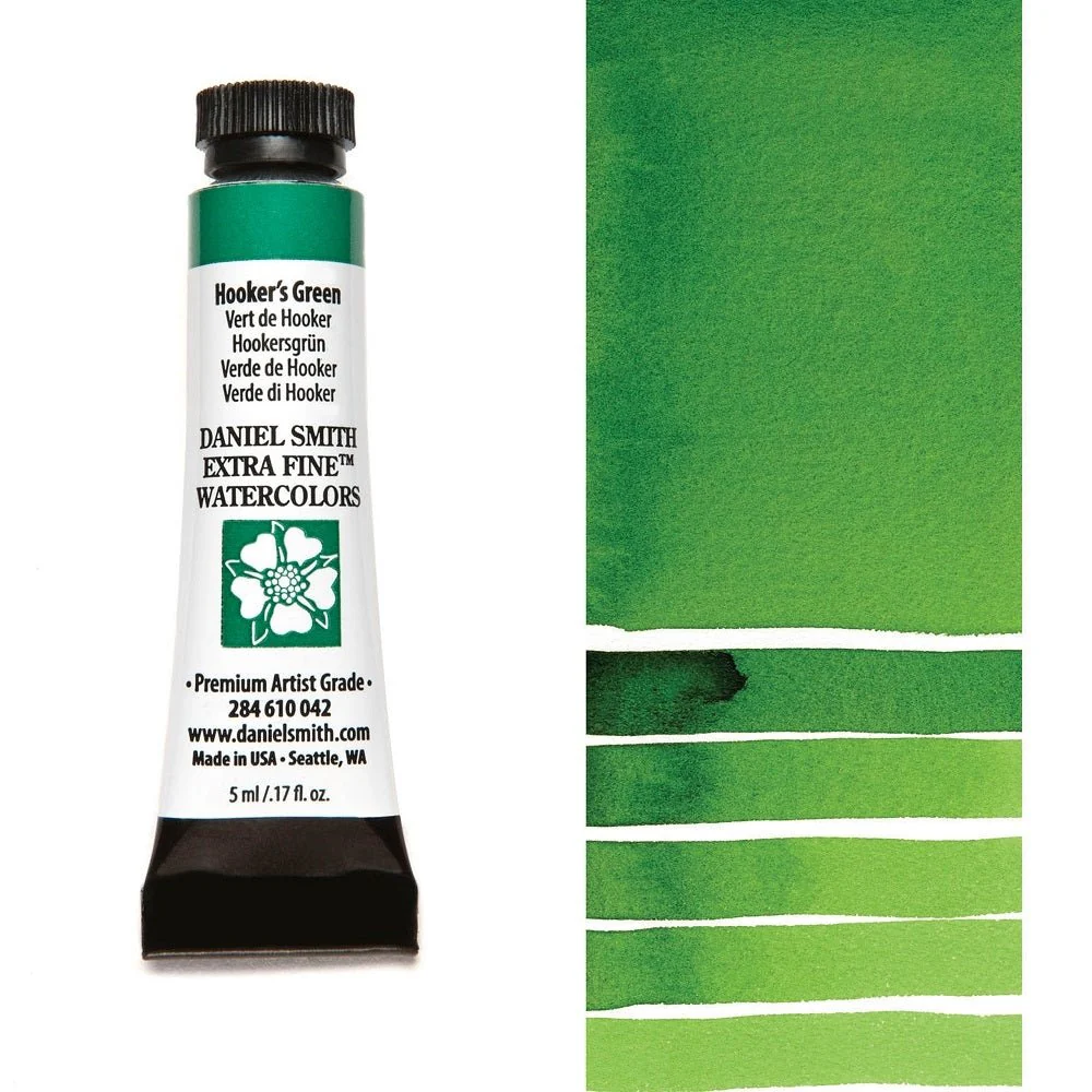 Daniel Smith Extra Fine Watercolor - Hookers Green 5 ml (small tube)