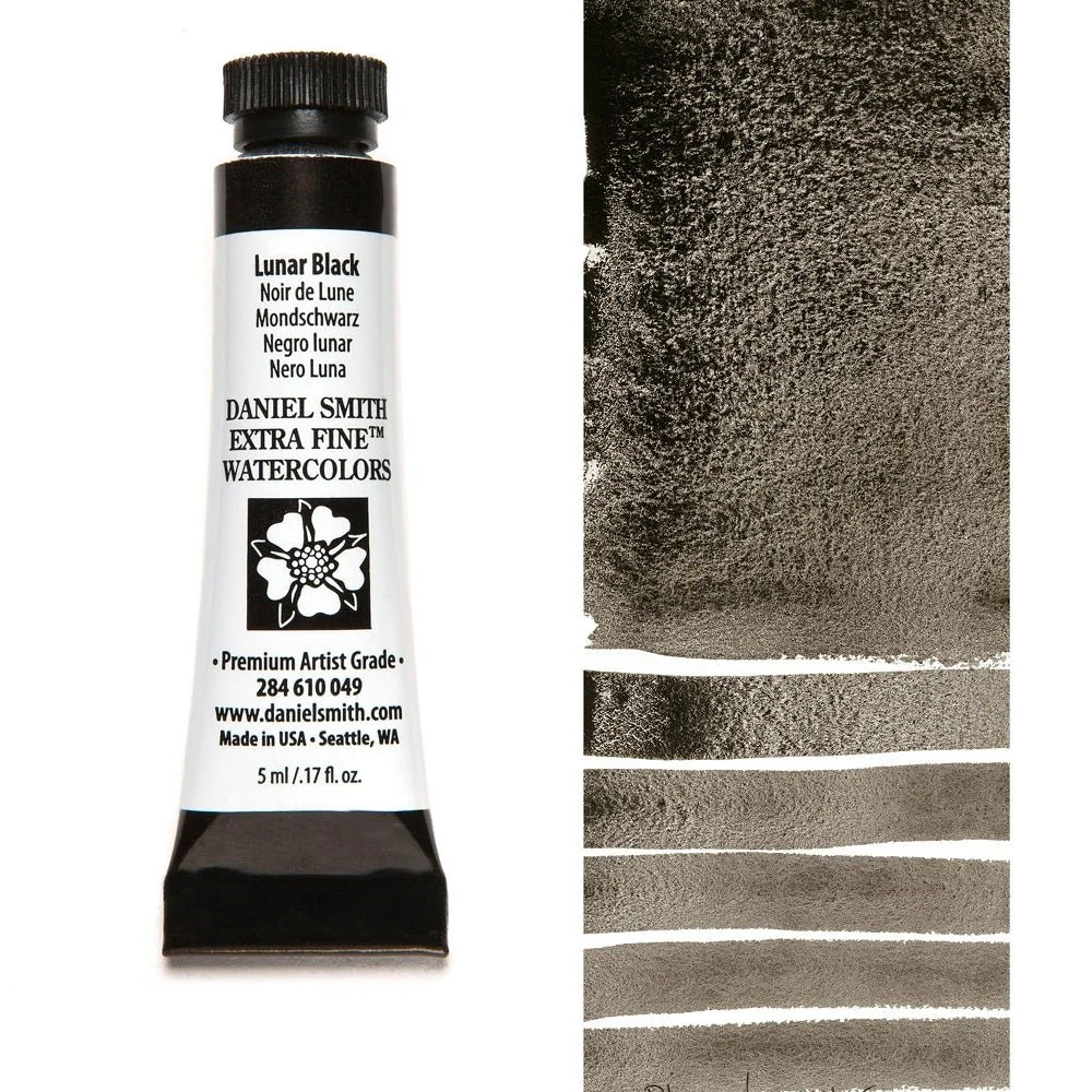 Daniel Smith Extra Fine Watercolor - Lunar Black 5 ml (small tube)