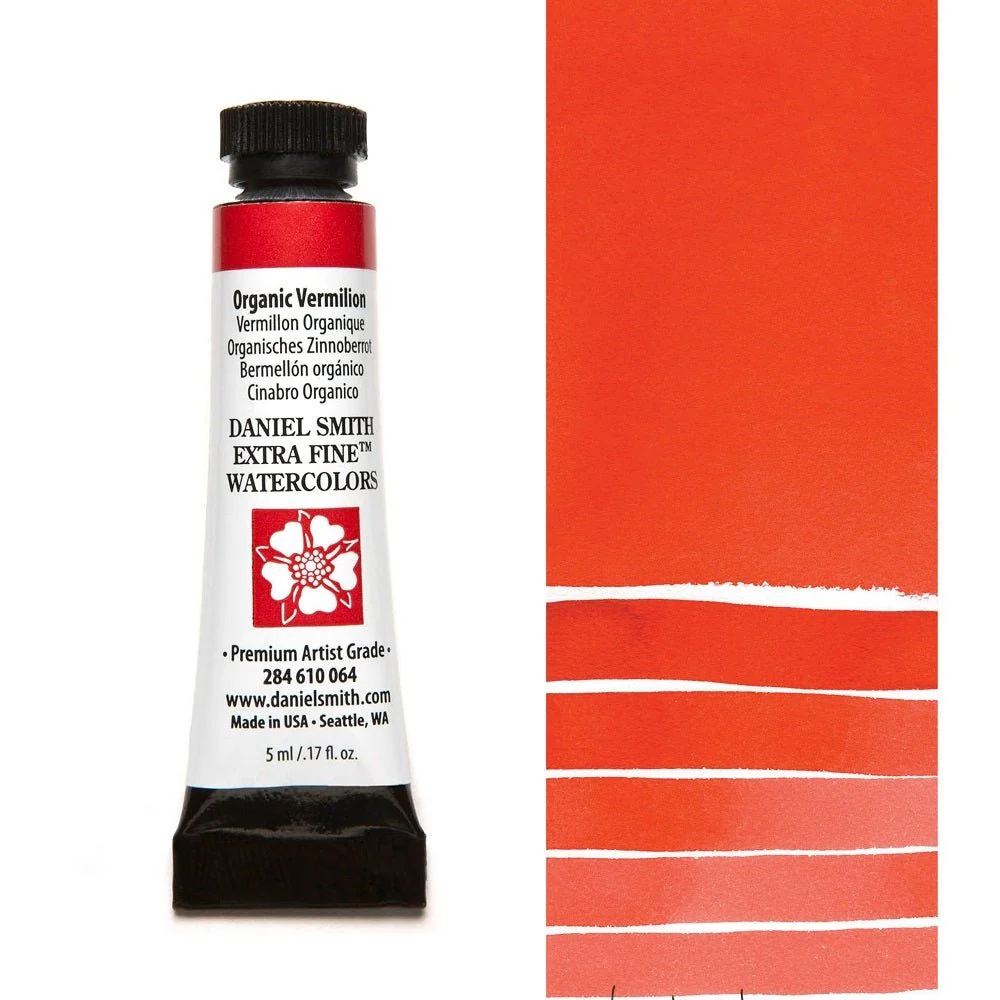 Daniel Smith Extra Fine Watercolor - Organic Vermilion 5 ml (small tube)