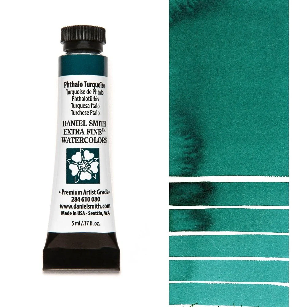 Daniel Smith Extra Fine Watercolor - Phthalo Turquoise 5 ml (small tube)
