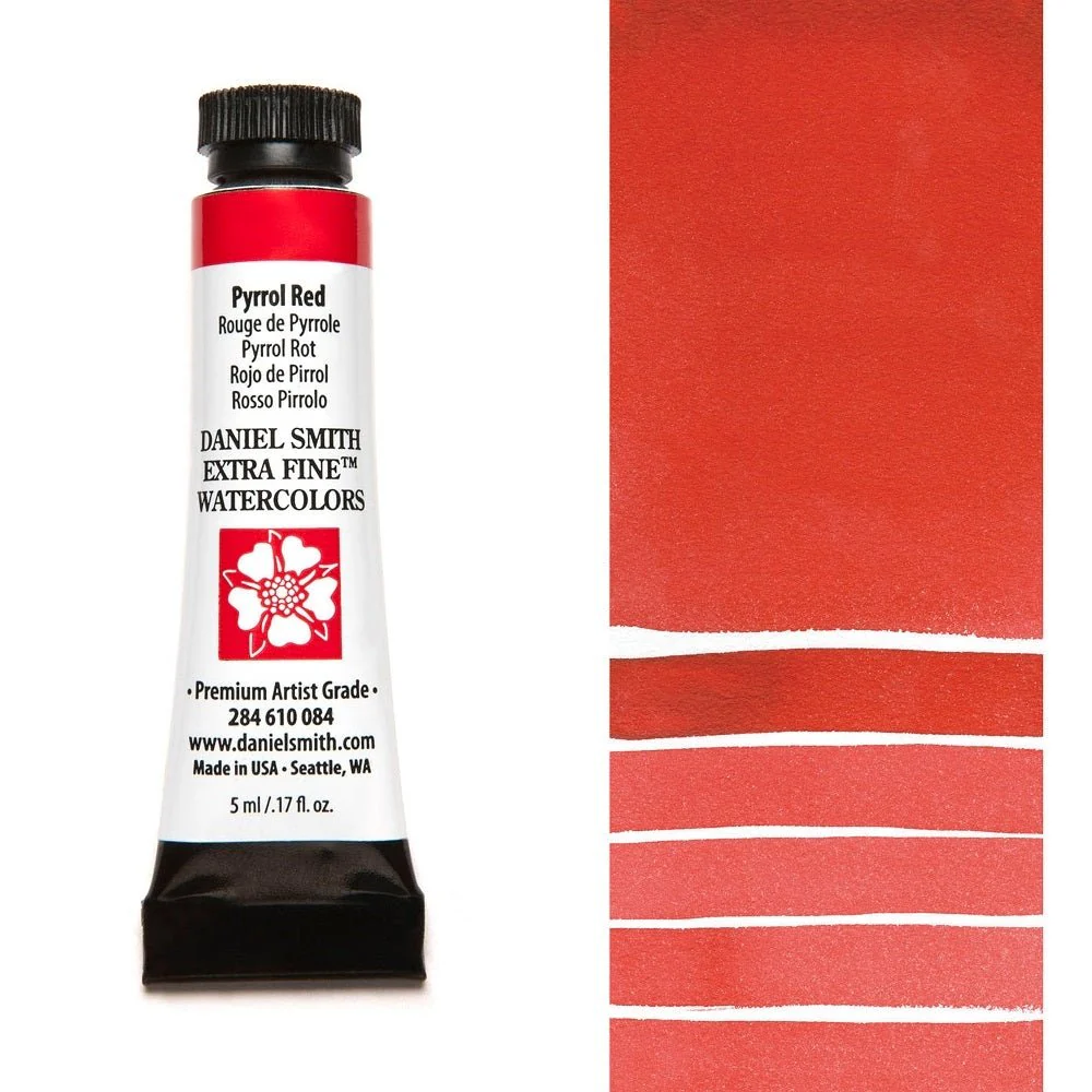 Daniel Smith Extra Fine Watercolor - Pyrrol Red 5 ml (small tube)