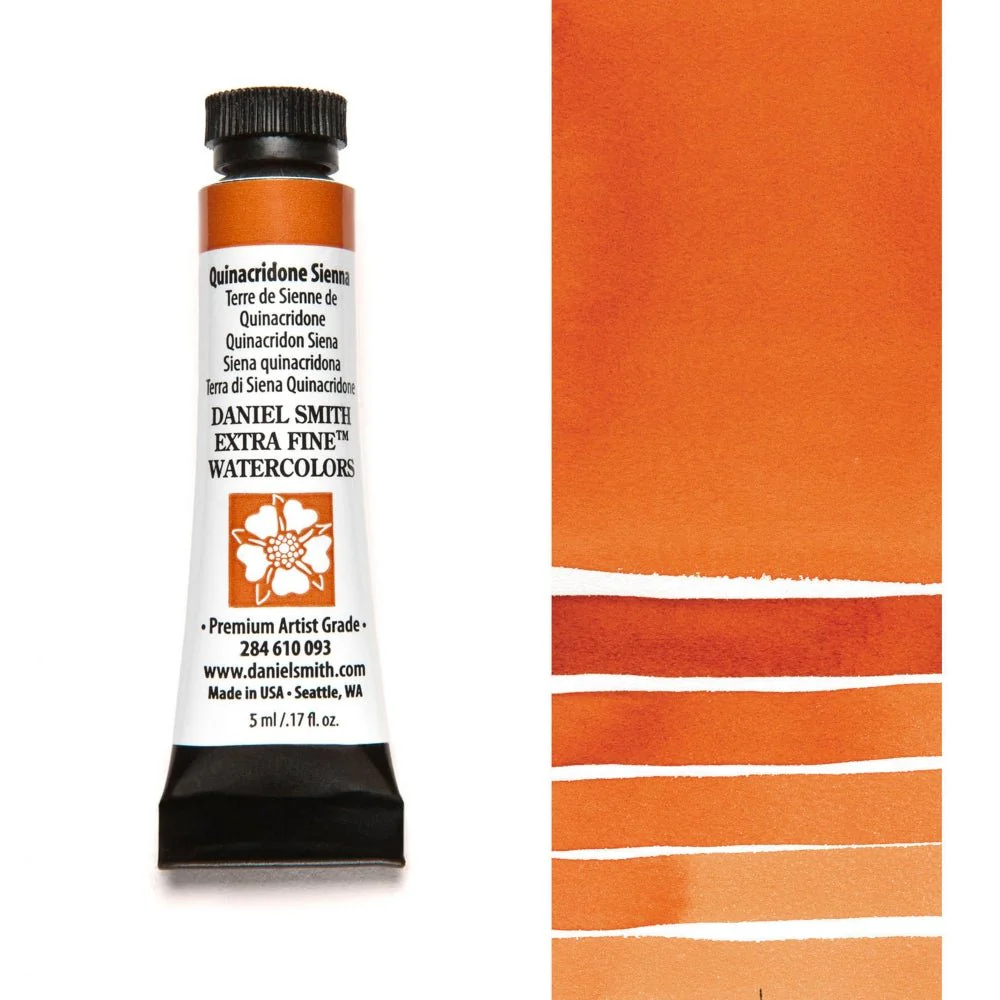 Daniel Smith Extra Fine Watercolor - Quinacridone Sienna 5 ml (small tube)