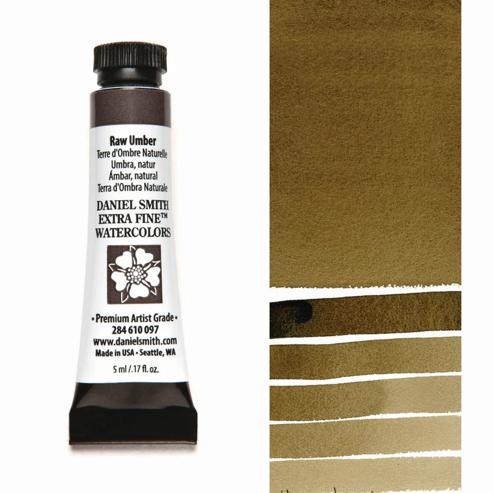 Daniel Smith Extra Fine Watercolor - Raw Umber 5 ml (small tube)