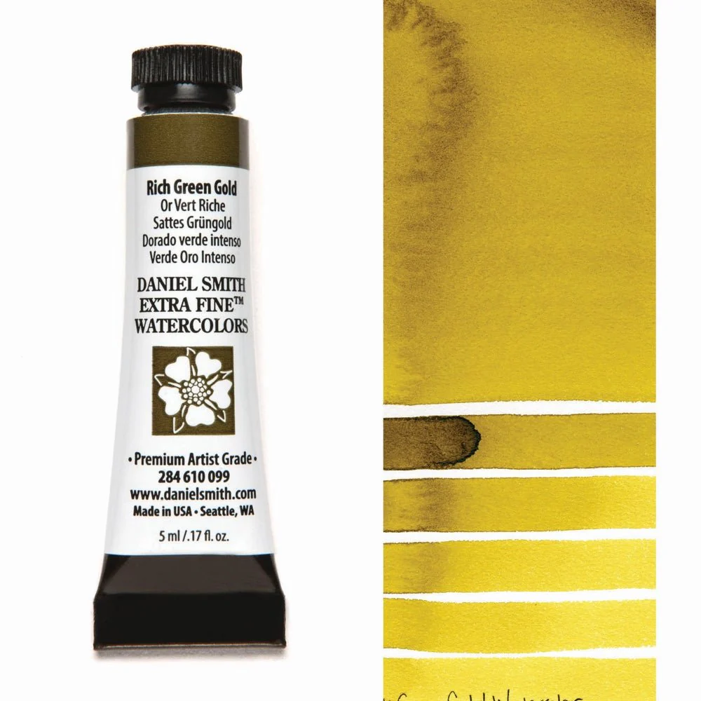 Daniel Smith Extra Fine Watercolor - Rich Green Gold 5 ml (small tube)