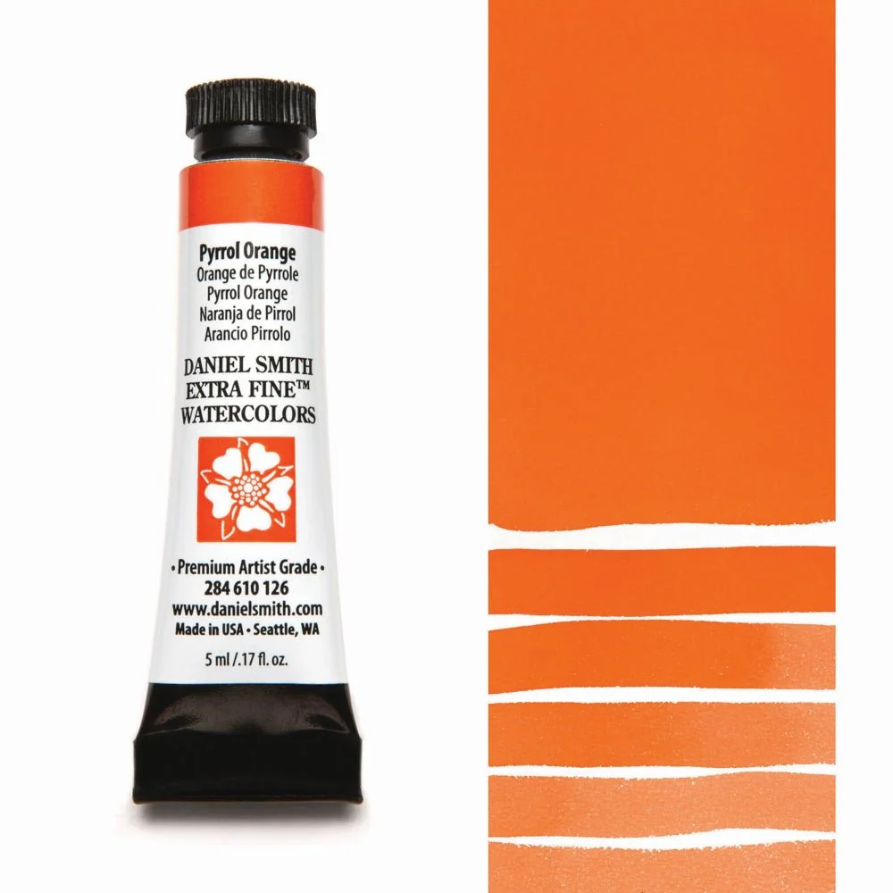 Daniel Smith Extra Fine Watercolor - Pyrrol Orange 5 ml (small tube)