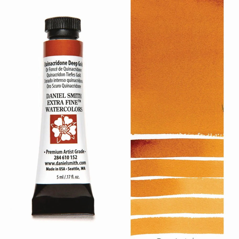 Daniel Smith Extra Fine Watercolor - Quinacridone Deep Gold 5 ml (small tube)