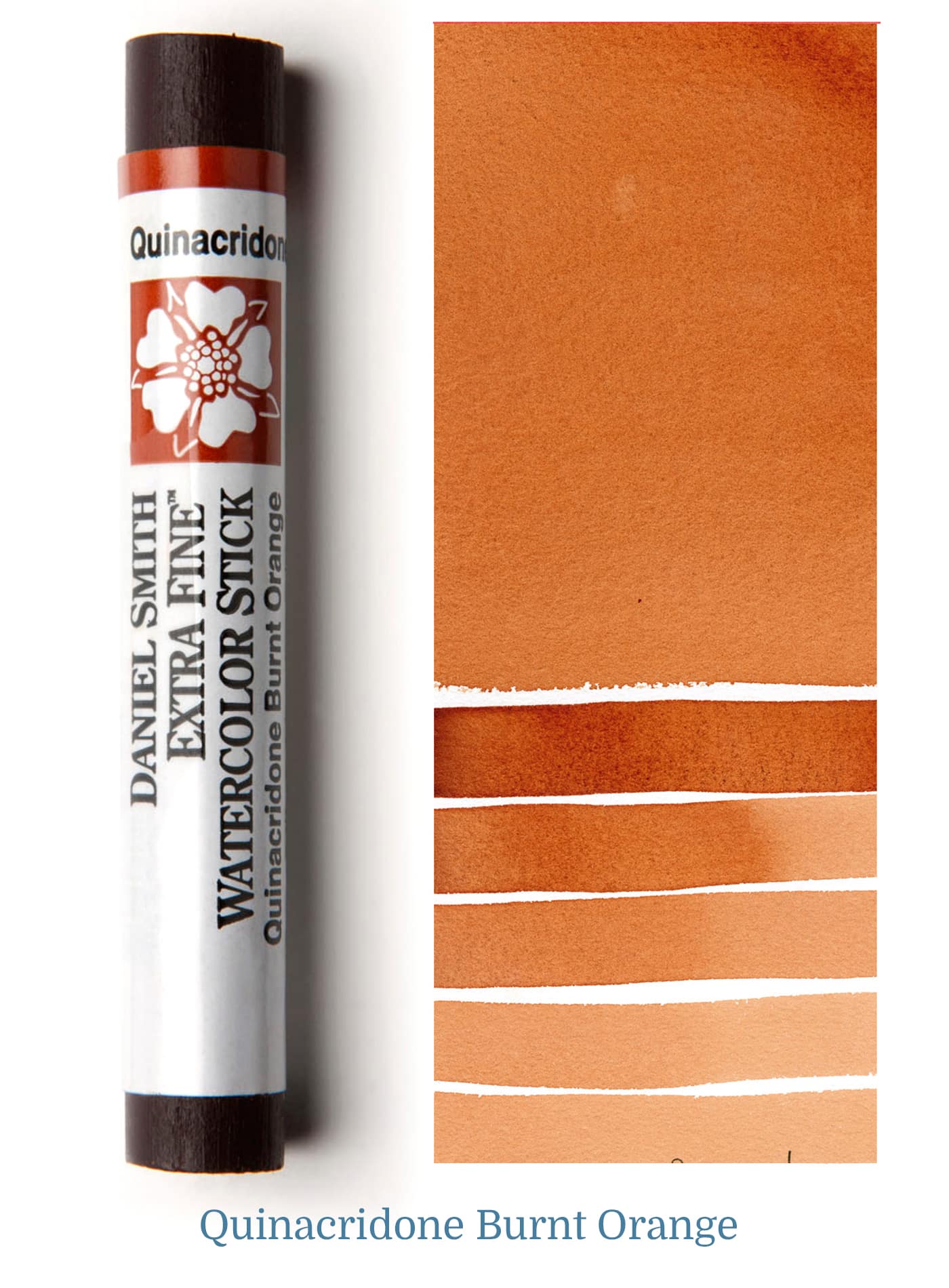 Daniel Smith Watercolor Stick - 3 inch - Quinacridone Burnt Orange