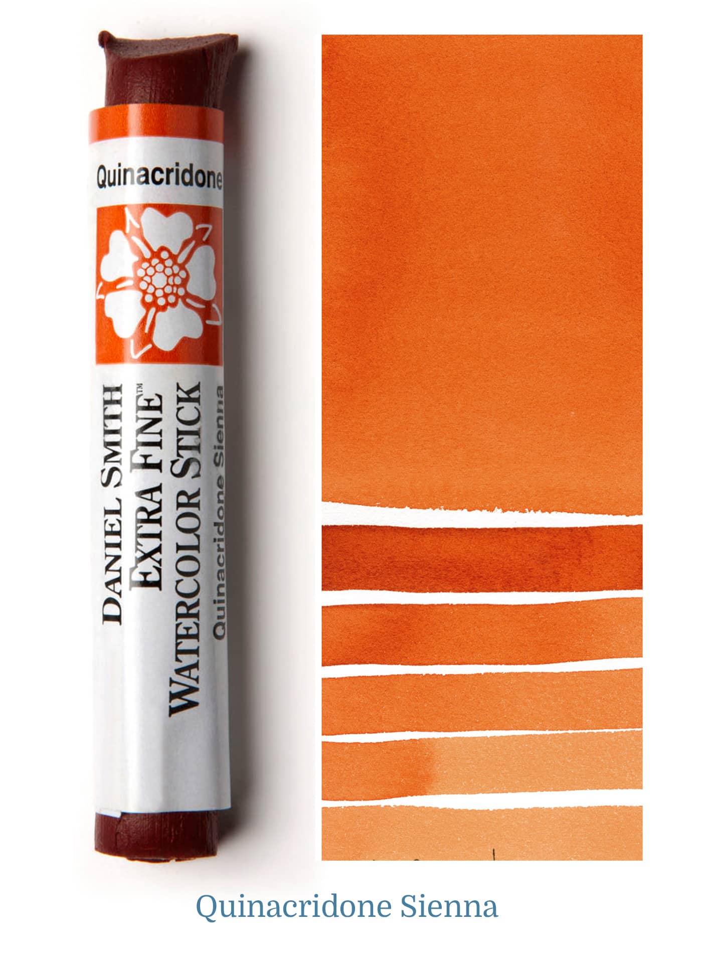 Daniel Smith Watercolor Stick - 3 inch - Quinacridone Sienna