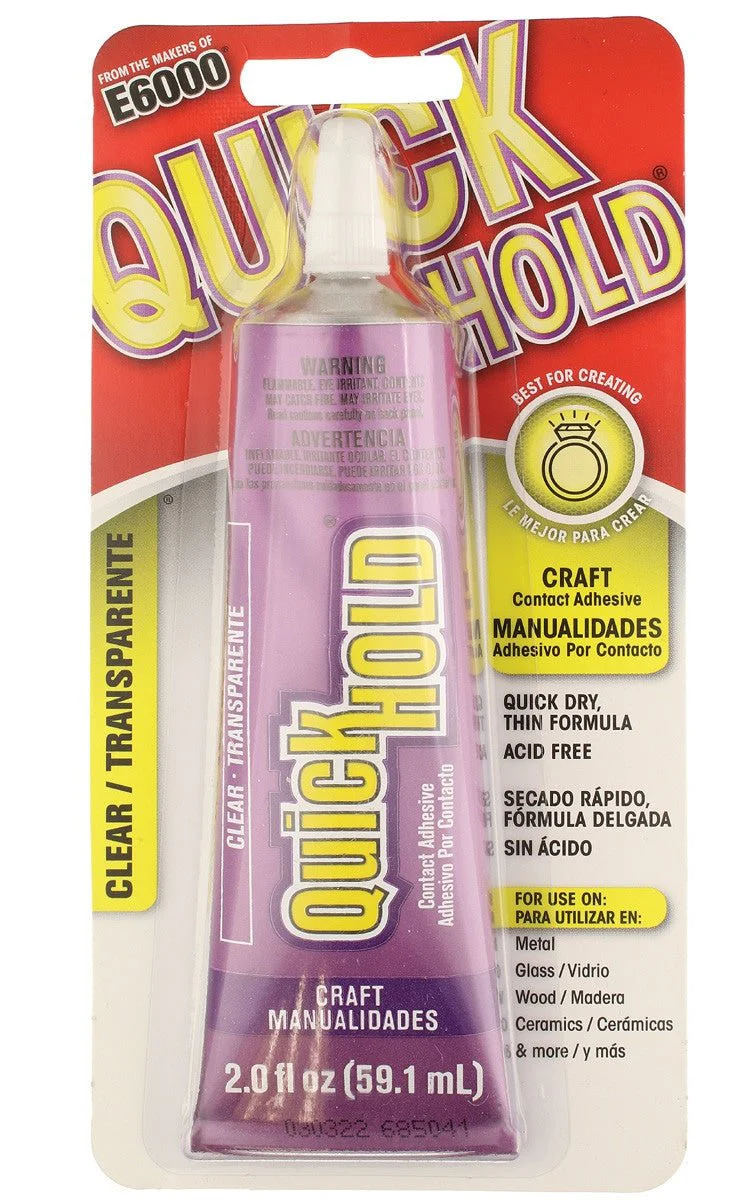 E6000 Quickhold Craft Contact Adhesive - 2 oz Tube - Clear