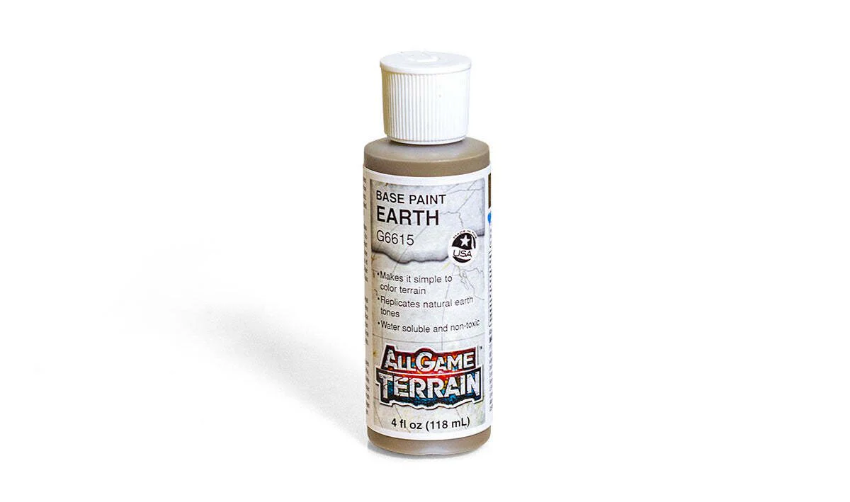 All Game Terrain - Base Paints 4 fl oz (118 ml) - Earth