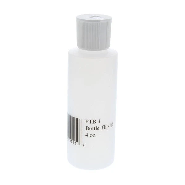 Pennco Empty Flip Top Plastic Bottle, 4 oz.