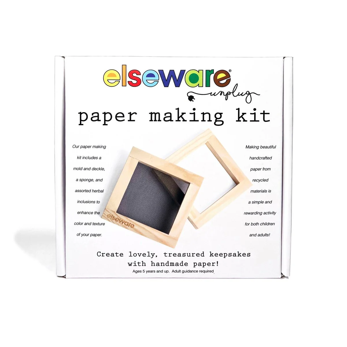 elseware unplug / eco-kids - Paper Making Kit - DIY Recycled Handmade Paper Craft