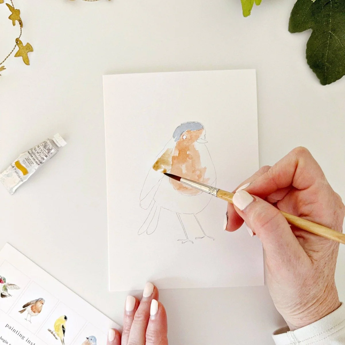 emily lex studio - Backyard birds paintable notecards - Image 10