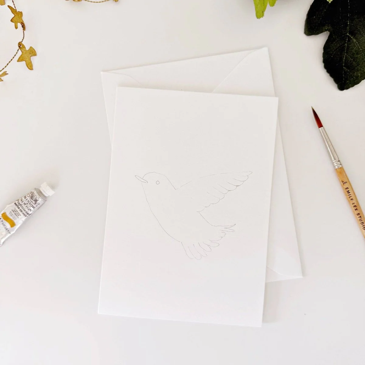 emily lex studio - Backyard birds paintable notecards - Image 5