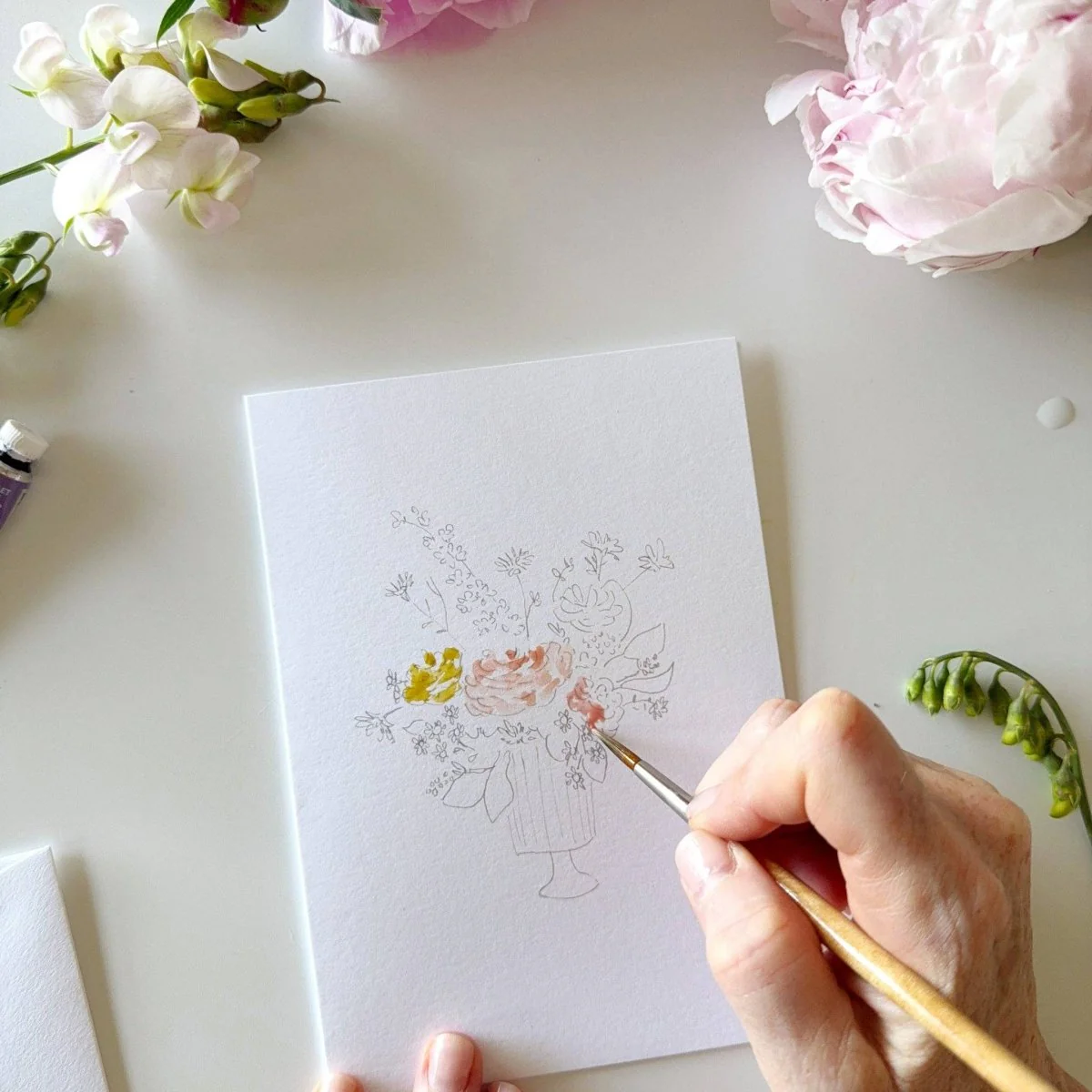 emily lex studio - Bouquets paintable notecards - Image 10