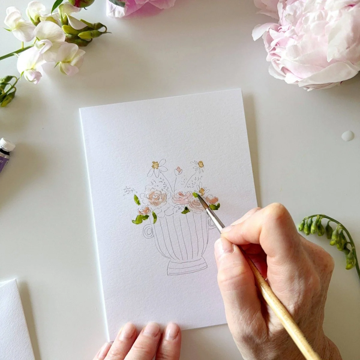 emily lex studio - Bouquets paintable notecards - Image 4