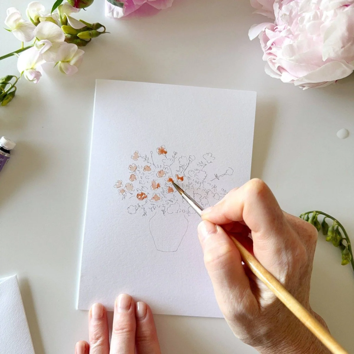 emily lex studio - Bouquets paintable notecards - Image 7