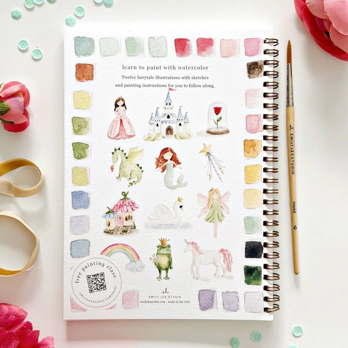 emily lex studio - Fairytale watercolor workbook - Image 2