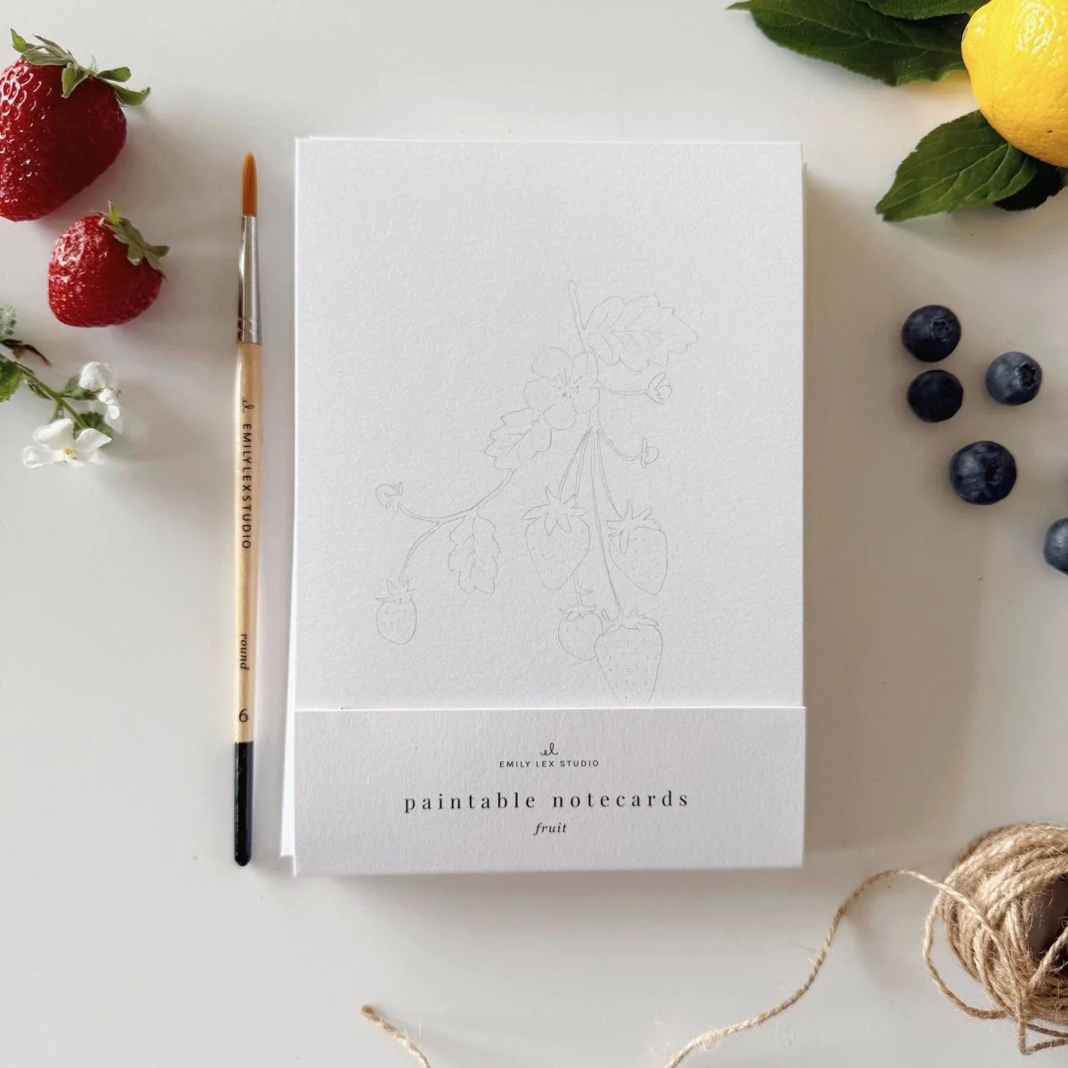 emily lex studio - Fruit paintable notecards - Image 2
