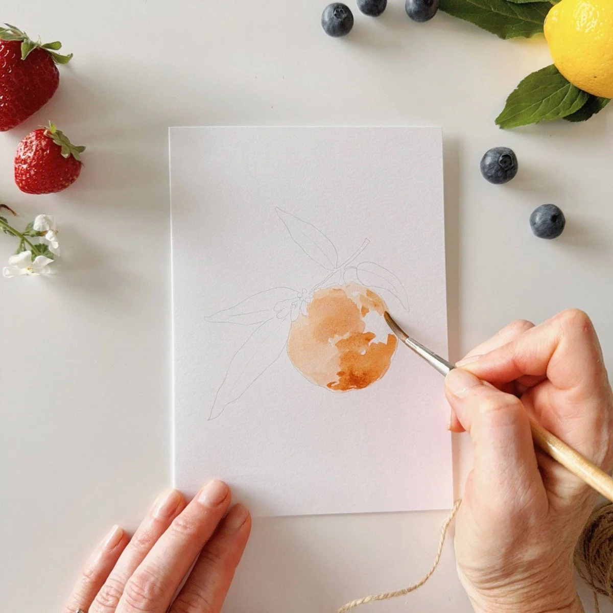 emily lex studio - Fruit paintable notecards - Image 5