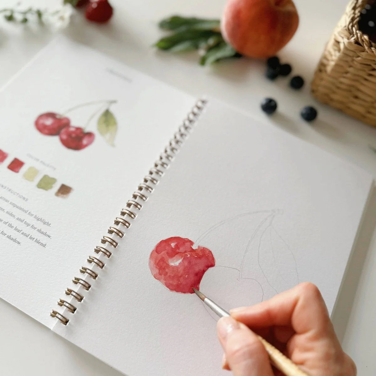 emily lex studio - Fruit watercolor workbook - Image 4