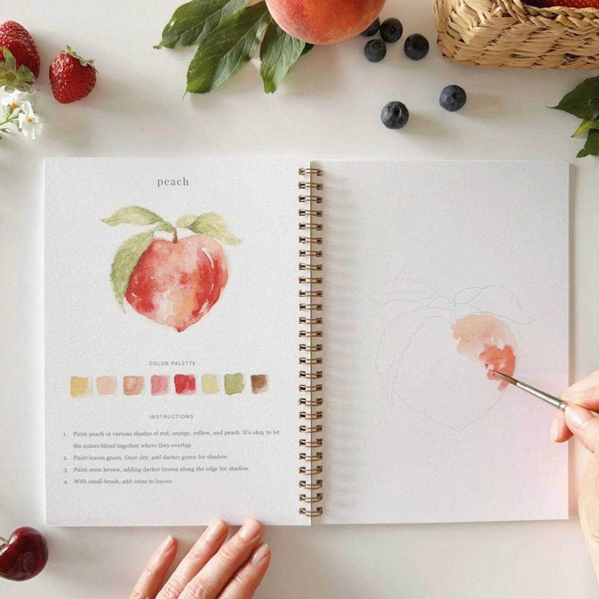 emily lex studio - Fruit watercolor workbook - Image 5