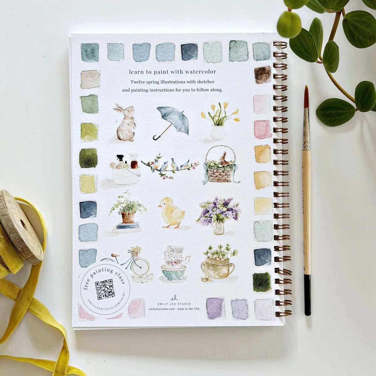 emily lex studio - Spring watercolor workbook - Image 2