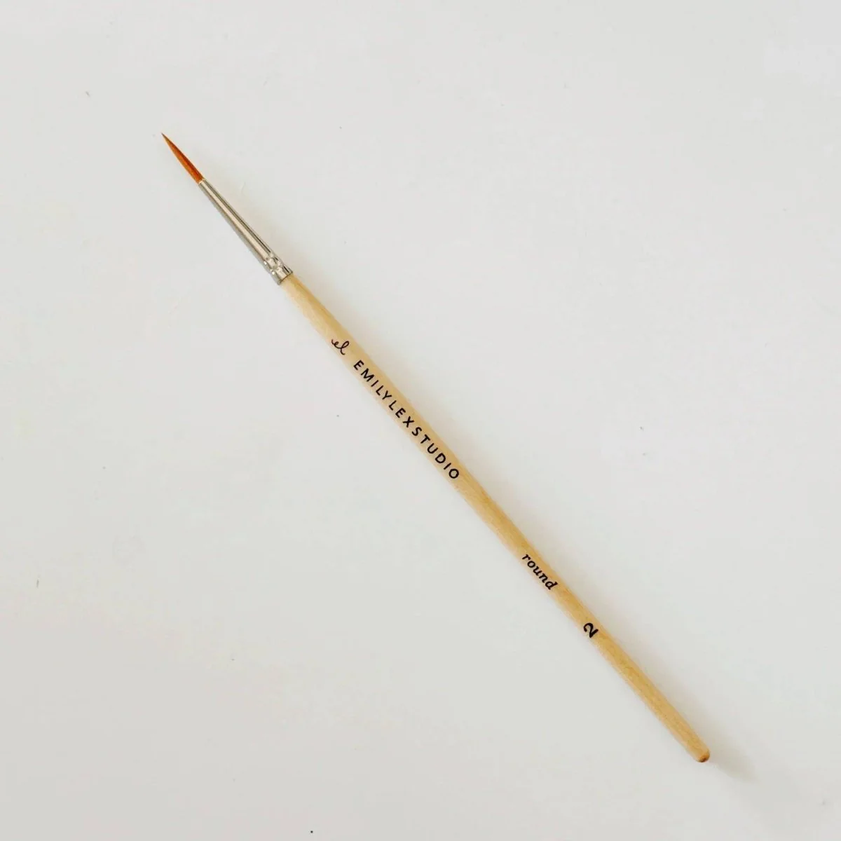emily lex studio - Watercolor paintbrush set of five wood brushes - Image 4