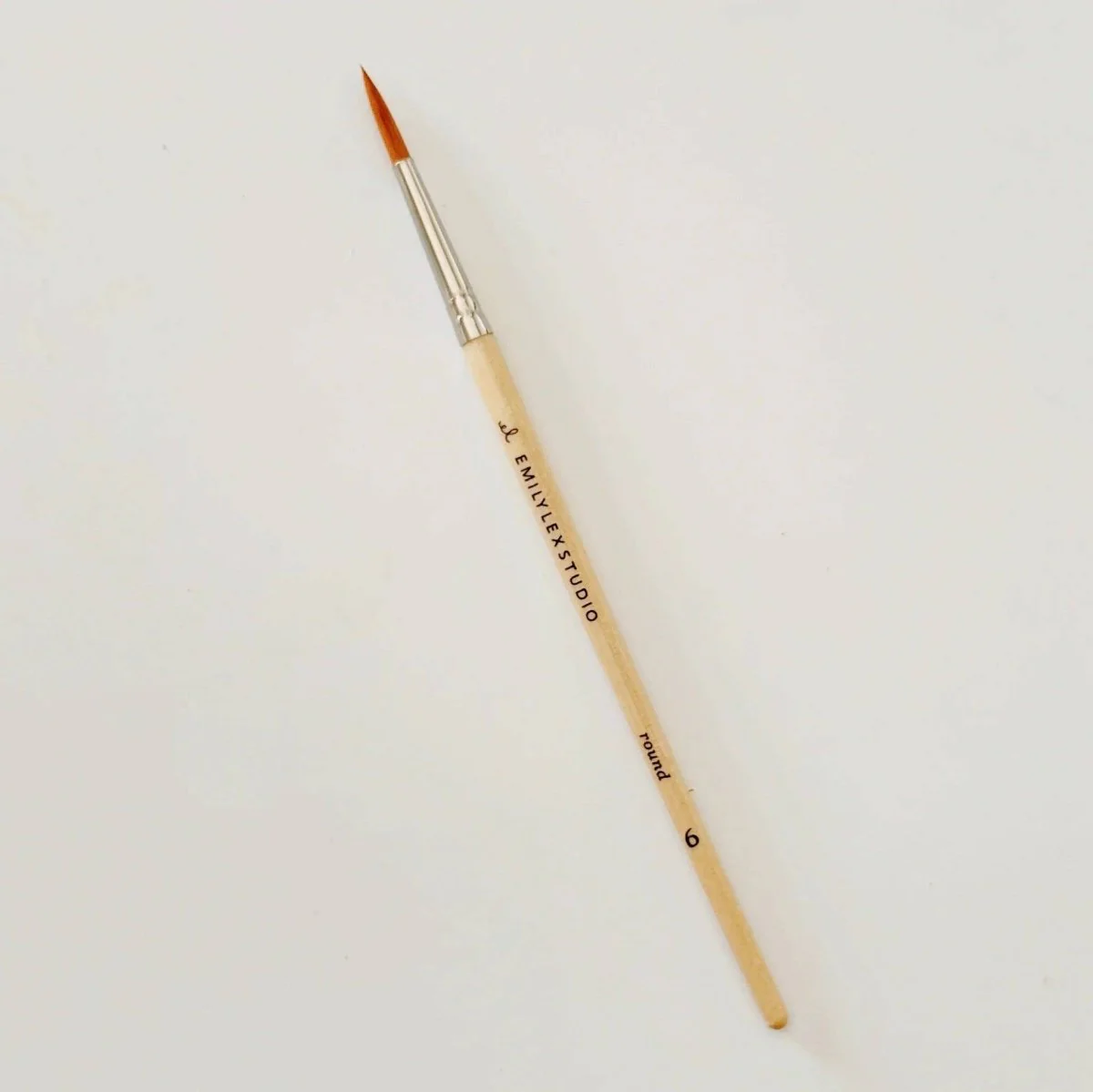 emily lex studio - Watercolor paintbrush set of five wood brushes - Image 6