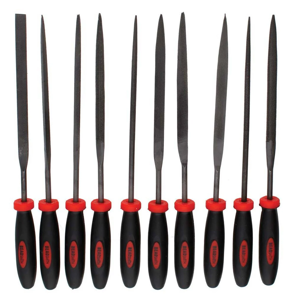 Beadsmith Ergonomic 6" Needle File - 10 Piece Set