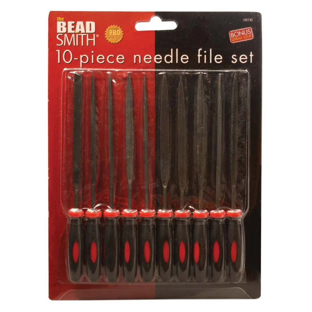 Beadsmith Ergonomic 6" Needle File - 10 Piece Set - Image 2