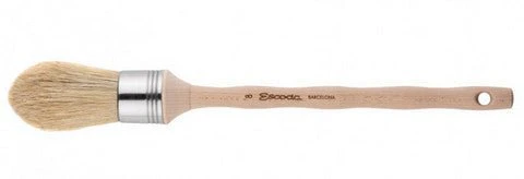 Escoda 7600 Natural Bristle Round Oval Sash Brush # 2