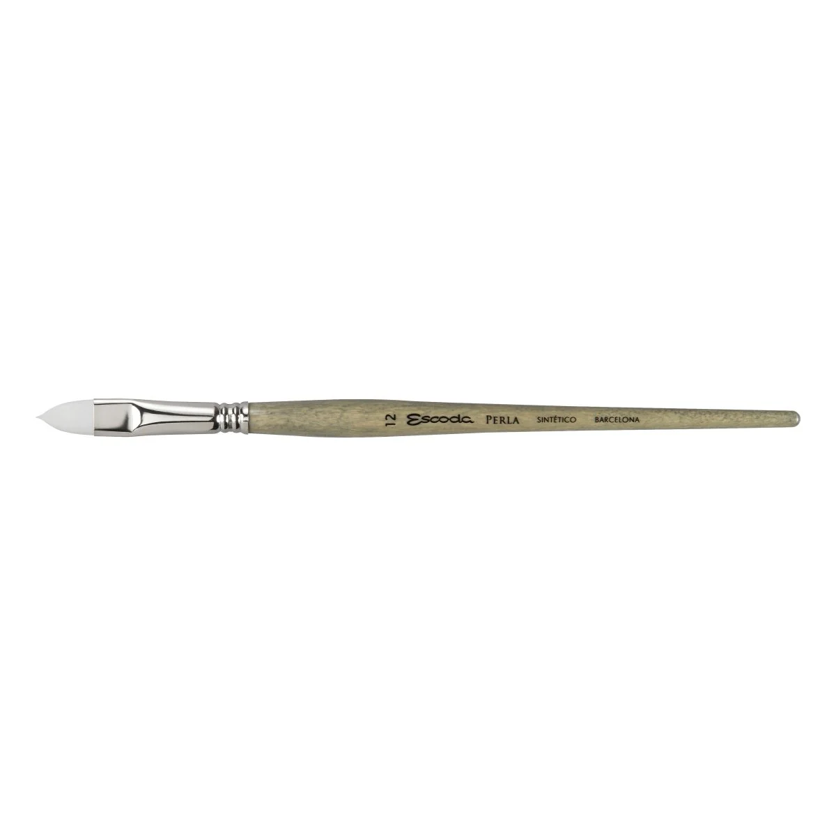 Escoda Perla Toray White Synthetic - Filbert 12