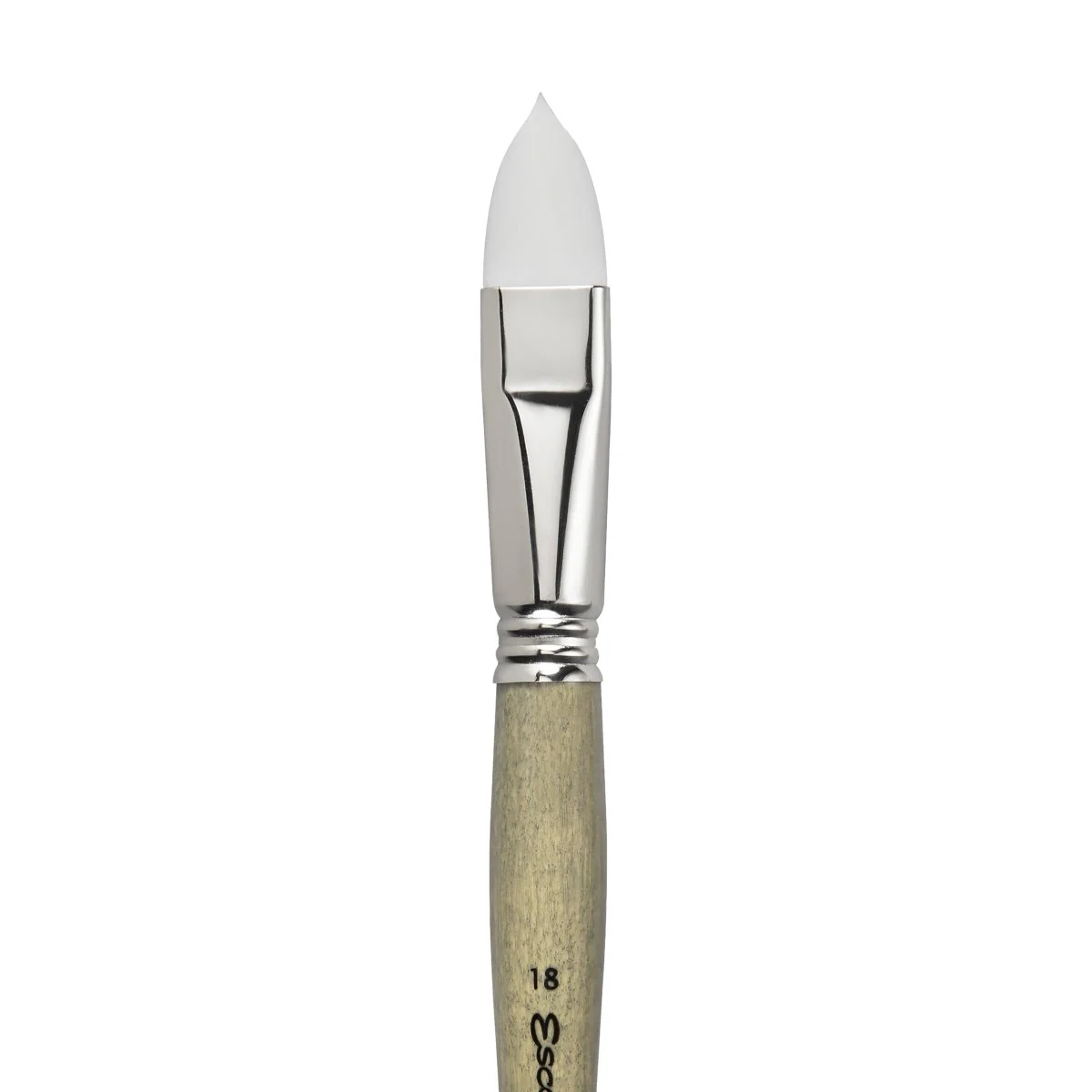 Escoda Perla Toray White Synthetic - Filbert 18 - Image 2