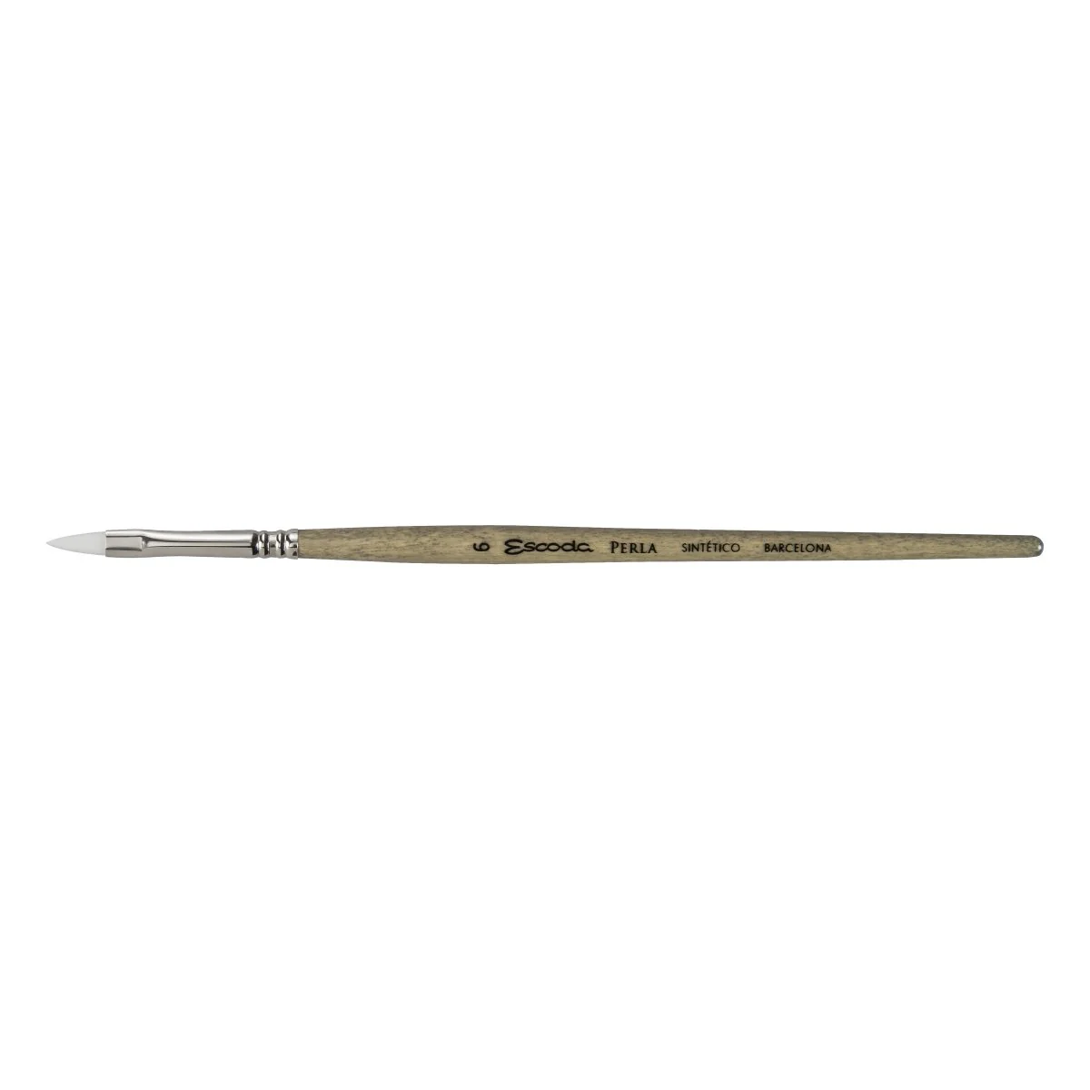 Escoda Perla Toray White Synthetic - Filbert 6