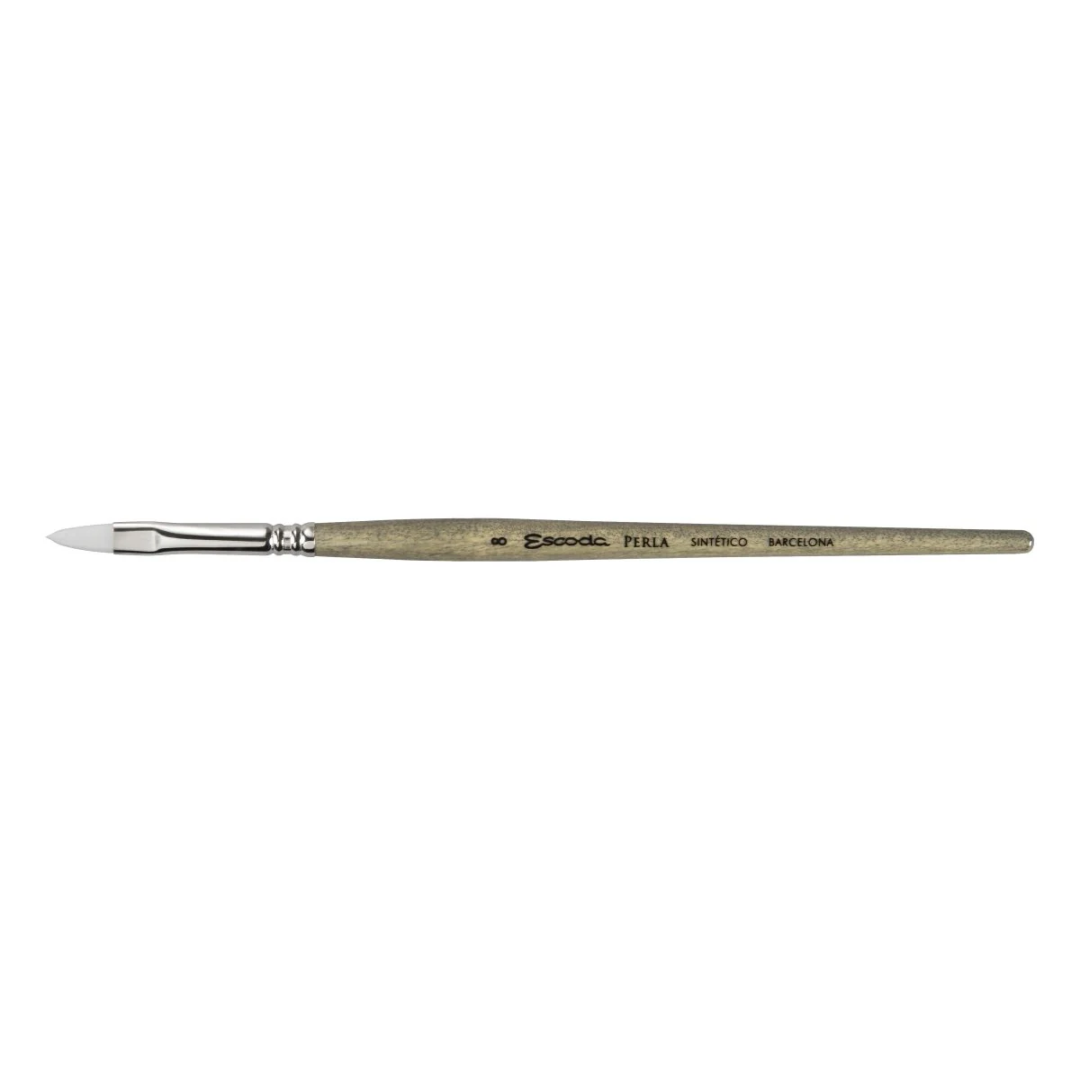 Escoda Perla Toray White Synthetic - Filbert 8