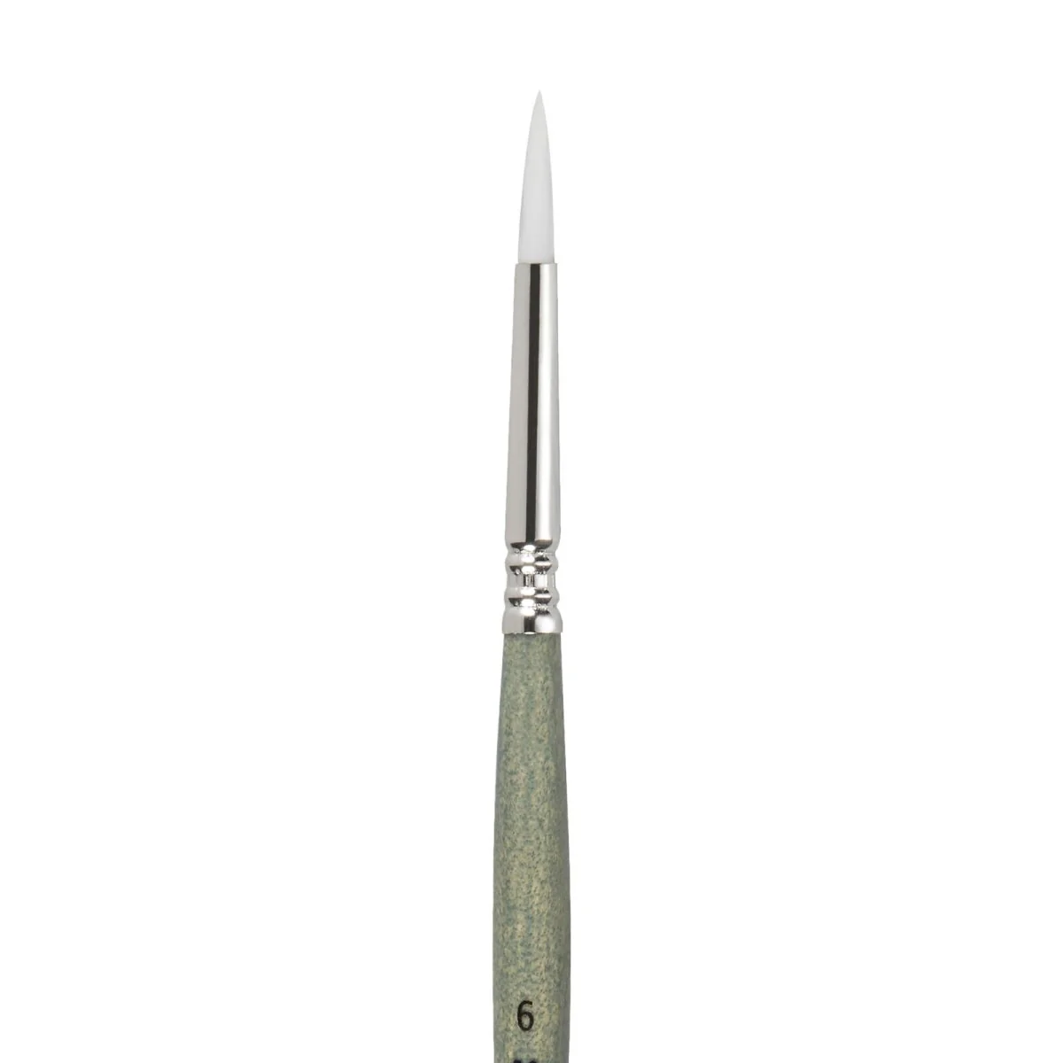 Escoda Perla Toray White Synthetic (Short Handle) Round #6 - Image 2