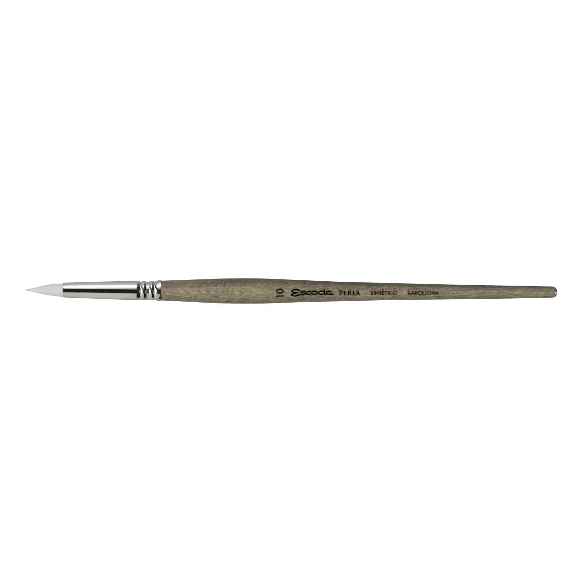 Escoda Perla Toray White Synthetic - Short Round 10