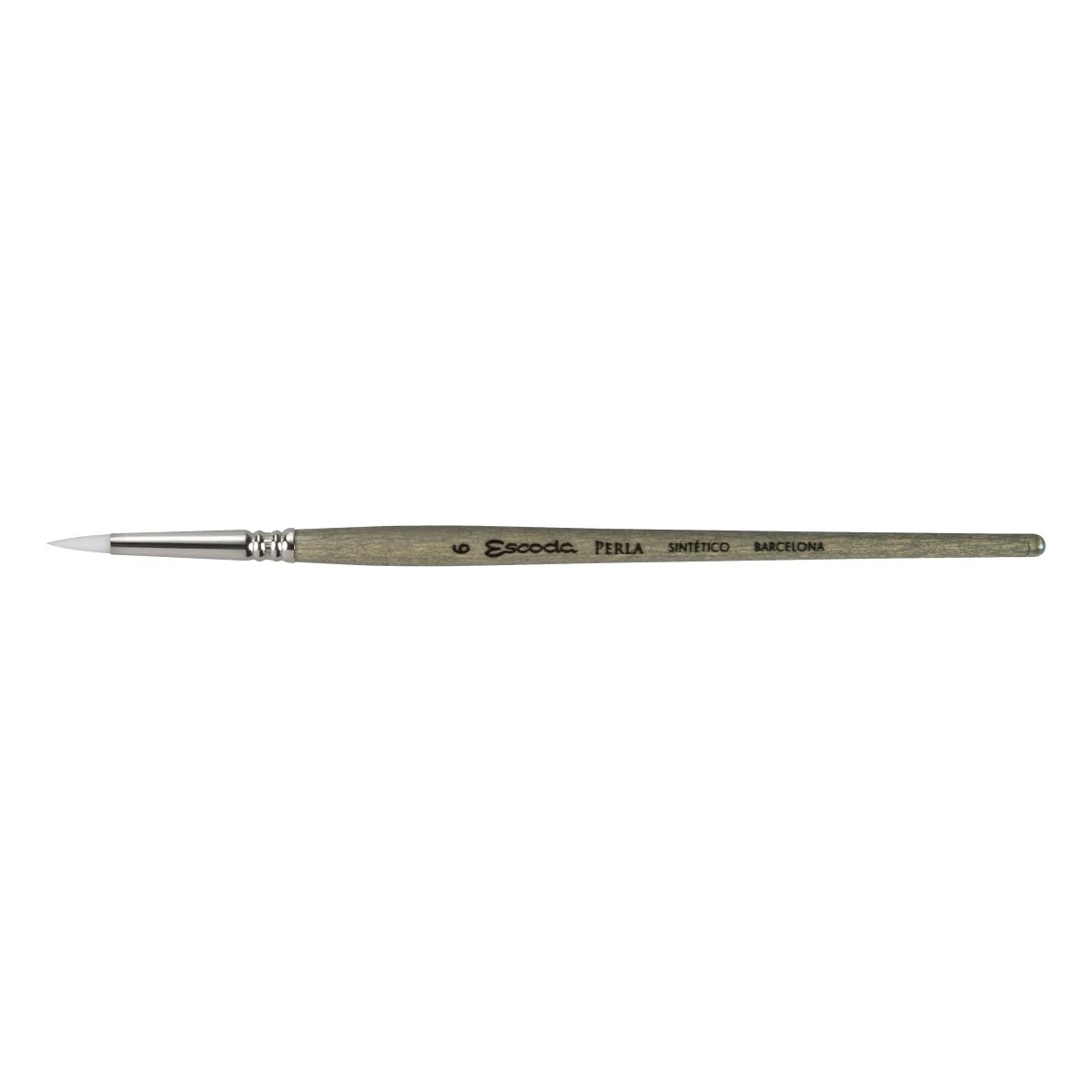 Escoda Perla Toray White Synthetic - Short Round 6