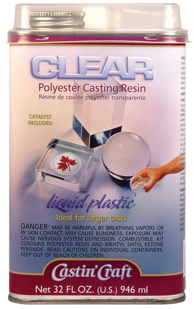 CastinCraft Clear Polyester Casting Resin with Catalyst - 32 fl oz