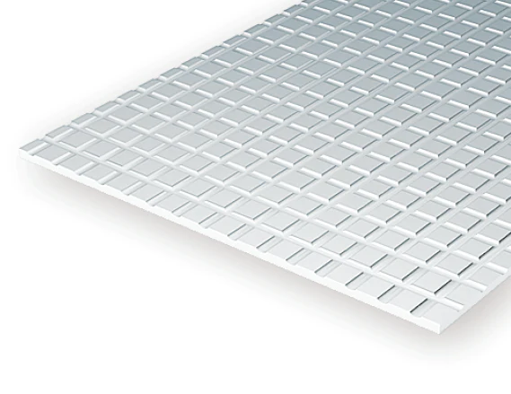 Evergreen Scale Models 4516 - 6" x 12", 1/4" Groove Spacing Sidewalk (1) - Image 2
