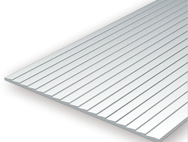 Evergreen Scale Models 4041 - 6" X 12" Clapboard Siding, .040" Spacing - Image 2