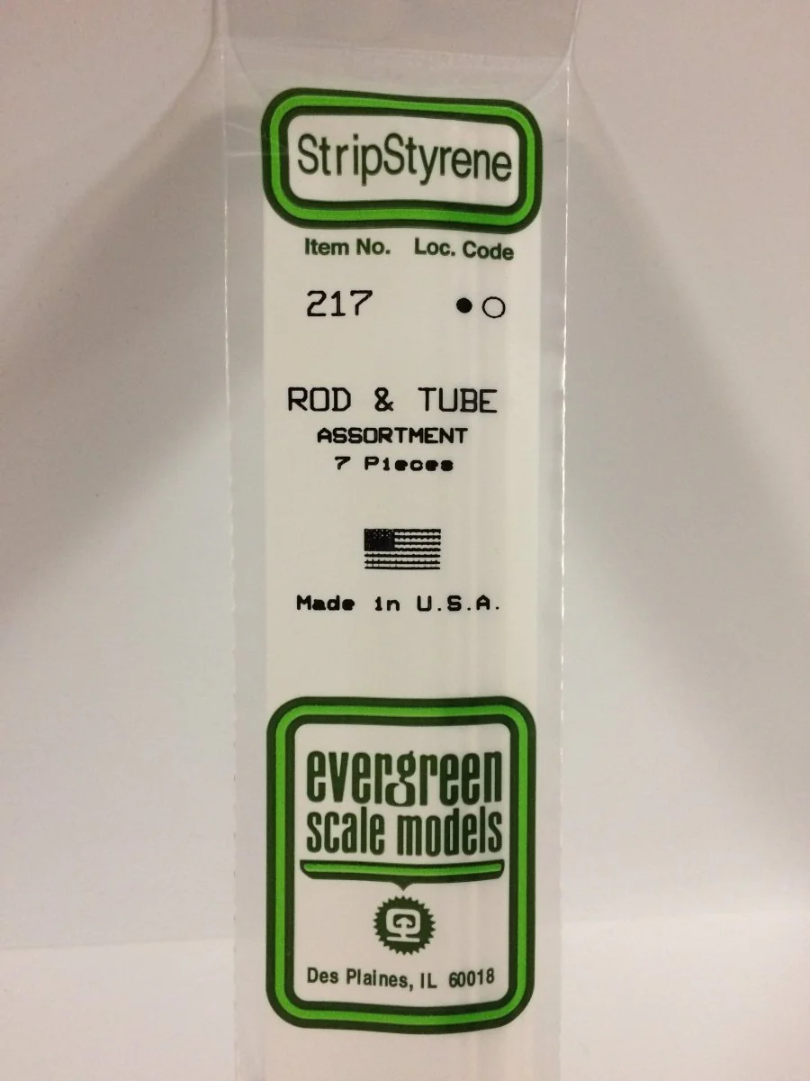 Evergreen Scale Models 217 - Rod & Tube Assortment (7)