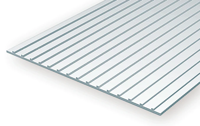 Evergreen Scale Models 4524 - Standing Seam Roofing, 1/2" Spacing (1) - Image 2