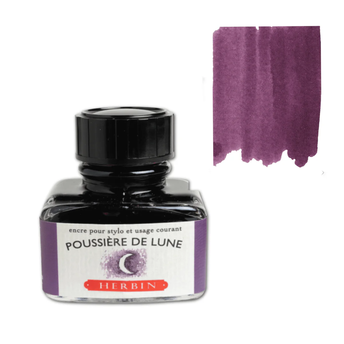 Herbin Fountain Pen Ink 30ml Bottle - Bleu Pervenche (Perriwinkle) - Image 11