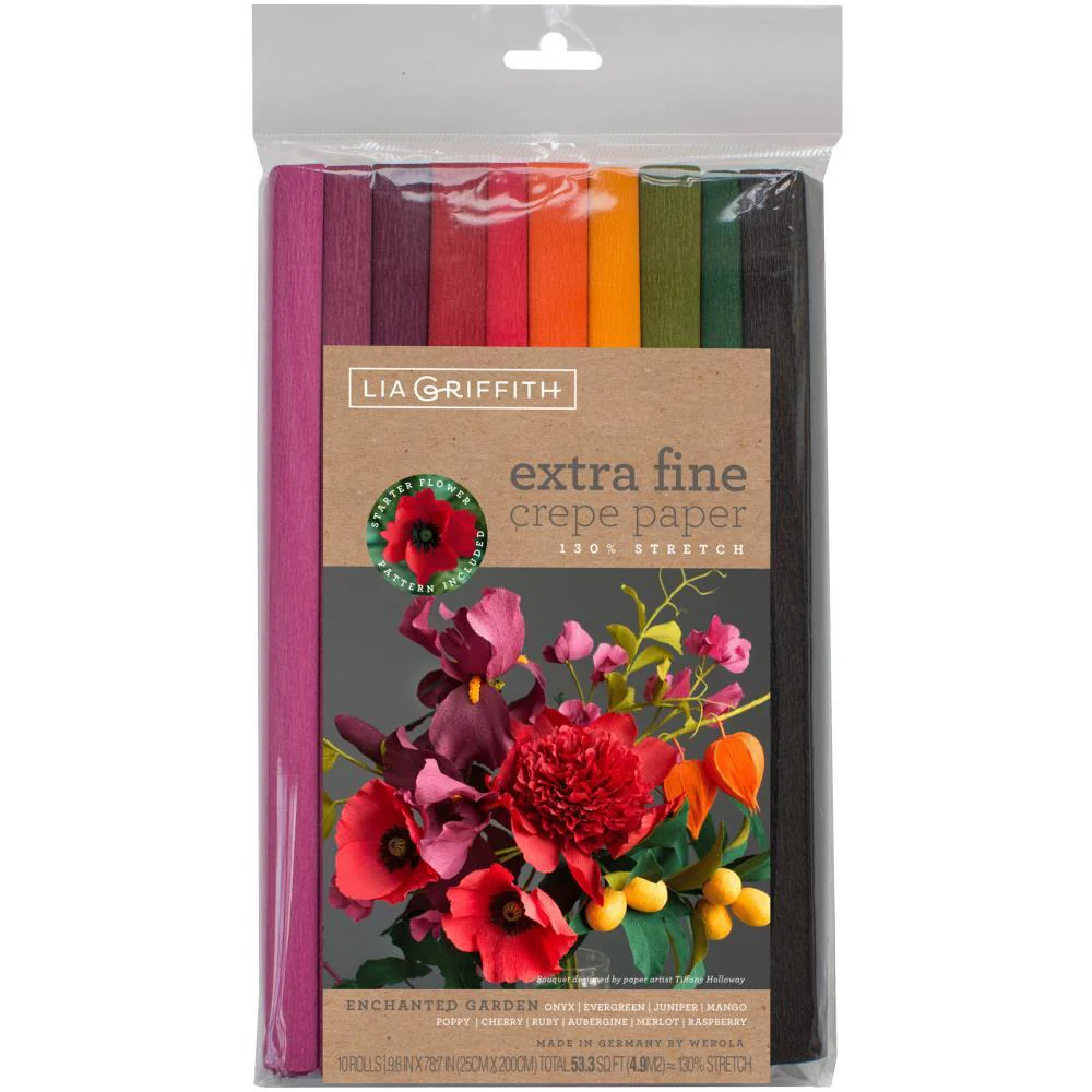 Lia Griffith Extra Fine Crepe Paper - 10 Pack - Enchanted Garden
