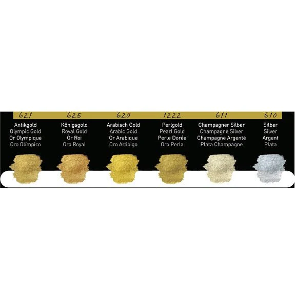 Finetec F0601 Pearlecent Watercolor Paint 6 Classic Color Set - Image 3
