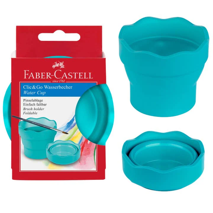 Faber-Castell Clic & Go Water Cup - Turquoise