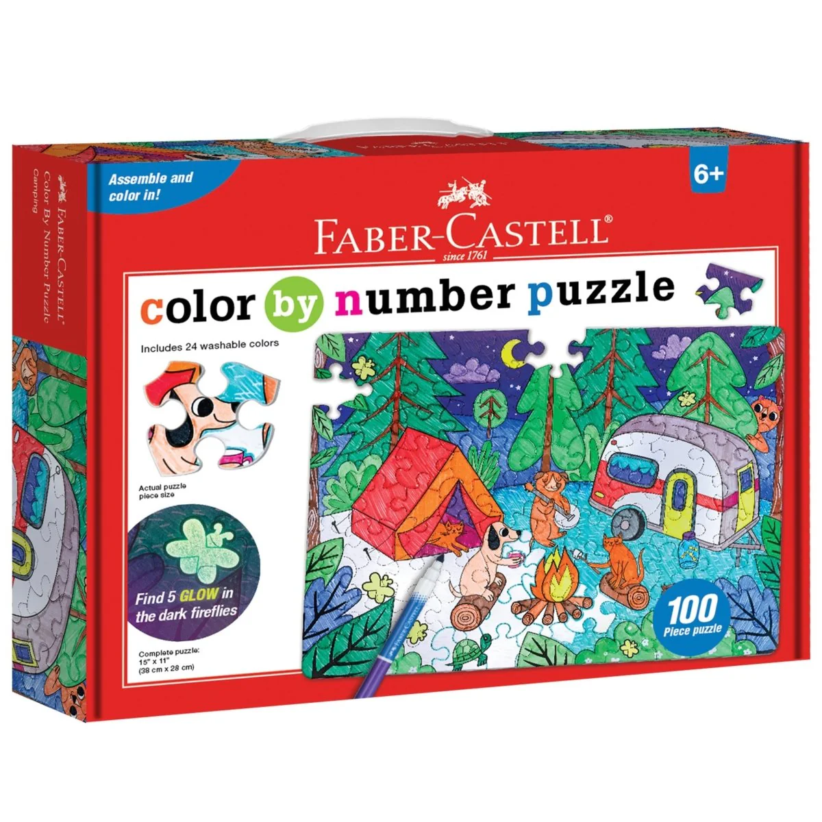 Diy Color By Number Puzzle - Camping Kit For Kits